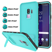 Load image into Gallery viewer, Galaxy S9 Plus Waterproof Case, Punkcase [KickStud Series] Armor Cover [TEAL] (Color in image: Light Blue)
