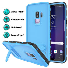 Load image into Gallery viewer, Galaxy S9 Plus Waterproof Case, Punkcase [KickStud Series] Armor Cover [LIGHT BLUE] (Color in image: Teal)
