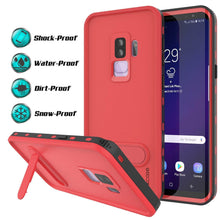 Cargar imagen en el visor de la galería, Galaxy S9 Plus Waterproof Case, Punkcase [KickStud Series] Armor Cover [RED] (Color in image: Light Blue)
