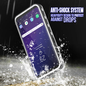 Galaxy S9 Plus Waterproof Case, Punkcase [KickStud Series] Armor Cover [WHITE] (Color in image: Light Green)