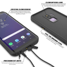 Load image into Gallery viewer, Galaxy S9 Plus Waterproof Case, Punkcase [KickStud Series] Armor Cover [BLACK] (Color in image: Teal)

