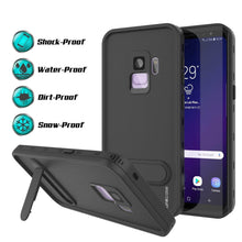 Cargar imagen en el visor de la galería, Galaxy S9 Waterproof Case, Punkcase [KickStud Series] Armor Cover [BLACK] (Color in image: Light Blue)
