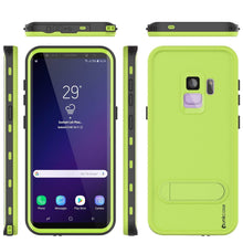 Cargar imagen en el visor de la galería, Galaxy S9 Waterproof Case, Punkcase [KickStud Series] Armor Cover [LIGHT GREEN] (Color in image: Green)
