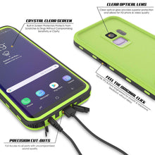 Cargar imagen en el visor de la galería, Galaxy S9 Waterproof Case, Punkcase [KickStud Series] Armor Cover [LIGHT GREEN] (Color in image: Pink)
