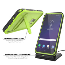 Cargar imagen en el visor de la galería, Galaxy S9 Waterproof Case, Punkcase [KickStud Series] Armor Cover [LIGHT GREEN] (Color in image: Light Blue)
