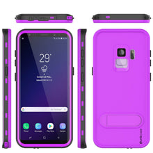 Cargar imagen en el visor de la galería, Galaxy S9 Waterproof Case, Punkcase [KickStud Series] Armor Cover [PURPLE] (Color in image: Purple)
