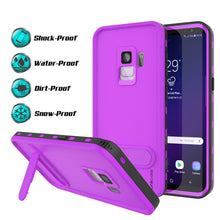 Cargar imagen en el visor de la galería, Galaxy S9 Waterproof Case, Punkcase [KickStud Series] Armor Cover [PURPLE] (Color in image: Light Blue)
