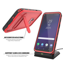 Cargar imagen en el visor de la galería, Galaxy S9 Waterproof Case, Punkcase [KickStud Series] Armor Cover [RED] (Color in image: Light Blue)

