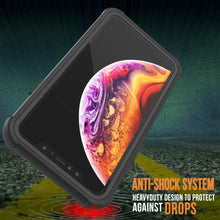 Load image into Gallery viewer, PunkCase iPhone XS Max Case, [Spartan Series] Clear Rugged Heavy Duty Cover W/Built in Screen Protector [Black] (Color in image: light green)
