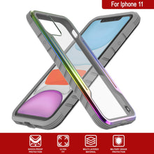 Cargar imagen en el visor de la galería, Punkcase iPhone 11 ravenger Case Protective Military Grade Multilayer Cover [Rainbow] (Color in image: Rose-Gold)
