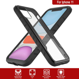 Punkcase iPhone 11 ravenger Case Protective Military Grade Multilayer Cover [Black] (Color in image: Grey)