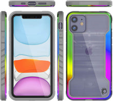 Cargar imagen en el visor de la galería, Punkcase iPhone 11 ravenger Case Protective Military Grade Multilayer Cover [Rainbow] 
