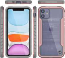 Cargar imagen en el visor de la galería, Punkcase iPhone 11 ravenger Case Protective Military Grade Multilayer Cover [Rose-Gold] 
