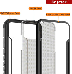 Punkcase iPhone 11 ravenger Case Protective Military Grade Multilayer Cover [Black] (Color in image: Rainbow)