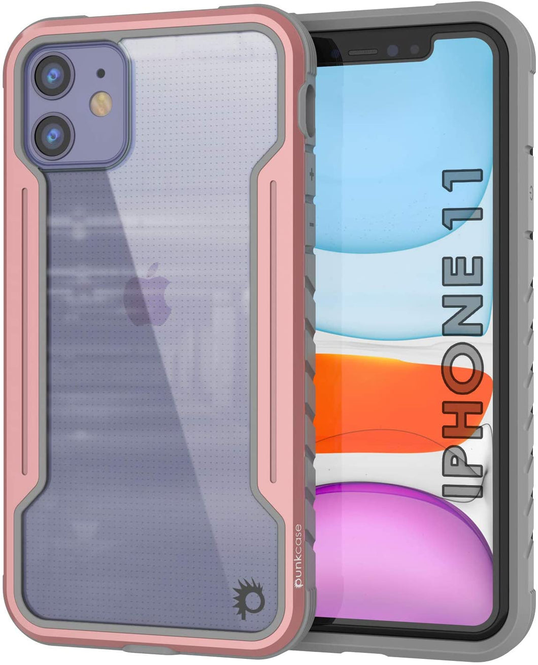 Punkcase iPhone 11 ravenger Case Protective Military Grade Multilayer Cover [Rose-Gold] (Color in image: Rose-Gold)