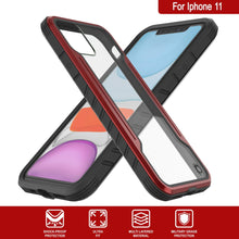 Cargar imagen en el visor de la galería, Punkcase iPhone 11 ravenger Case Protective Military Grade Multilayer Cover [Red] (Color in image: Rose-Gold)
