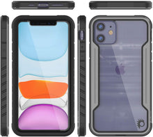 Cargar imagen en el visor de la galería, Punkcase iPhone 11 ravenger Case Protective Military Grade Multilayer Cover [Grey-Black] 
