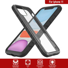 Cargar imagen en el visor de la galería, Punkcase iPhone 11 ravenger Case Protective Military Grade Multilayer Cover [Grey-Black] (Color in image: Rose-Gold)

