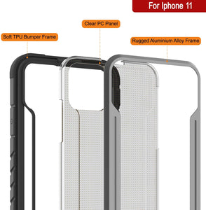 Punkcase iPhone 12 Mini ravenger Case Protective Military Grade Multilayer Cover [Grey-Black] (Color in image: Rainbow)