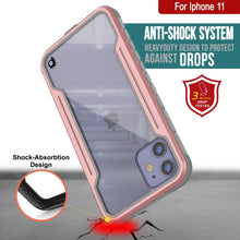 Cargar imagen en el visor de la galería, Punkcase iPhone 11 ravenger Case Protective Military Grade Multilayer Cover [Rose-Gold] (Color in image: Grey)
