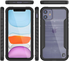 Cargar imagen en el visor de la galería, Punkcase iPhone 11 ravenger Case Protective Military Grade Multilayer Cover [Black] 
