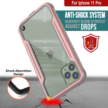 Cargar imagen en el visor de la galería, Punkcase iPhone 11 Pro ravenger Case Protective Military Grade Multilayer Cover [Rose-Gold] (Color in image: Grey)
