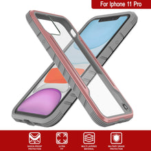 Cargar imagen en el visor de la galería, Punkcase iPhone 11 Pro ravenger Case Protective Military Grade Multilayer Cover [Rose-Gold] (Color in image: Rainbow)
