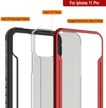 Cargar imagen en el visor de la galería, Punkcase iPhone 11 Pro ravenger Case Protective Military Grade Multilayer Cover [Red] (Color in image: Rainbow)
