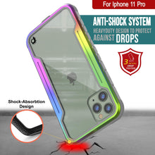 Load image into Gallery viewer, Punkcase iPhone 11 Pro ravenger Case Protective Military Grade Multilayer Cover [Rainbow] (Color in image: Grey)
