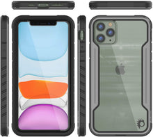 Load image into Gallery viewer, Punkcase iPhone 11 Pro ravenger Case Protective Military Grade Multilayer Cover [Grey-Black] 
