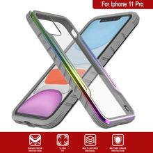 Load image into Gallery viewer, Punkcase iPhone 11 Pro ravenger Case Protective Military Grade Multilayer Cover [Rainbow] (Color in image: Rose-Gold)
