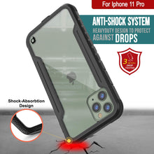 Cargar imagen en el visor de la galería, Punkcase iPhone 11 Pro ravenger Case Protective Military Grade Multilayer Cover [Black] (Color in image: Rose-Gold)
