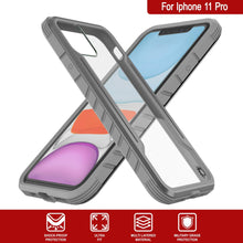 Load image into Gallery viewer, Punkcase iPhone 12 Pro ravenger Case Protective Military Grade Multilayer Cover [Grey] (Color in image: Grey-Black)

