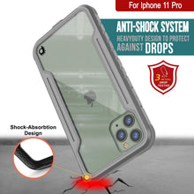 Load image into Gallery viewer, Punkcase iPhone 12 Pro ravenger Case Protective Military Grade Multilayer Cover [Grey] (Color in image: Black)
