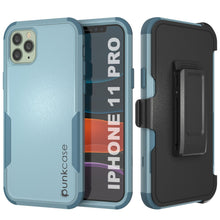 Cargar imagen en el visor de la galería, Punkcase for iPhone 11 Pro Belt Clip Multilayer Holster Case [Patron Series] [Mint] (Color in image: Mint)
