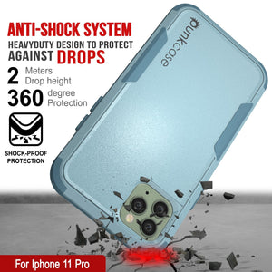 Punkcase for iPhone 11 Pro Belt Clip Multilayer Holster Case [Patron Series] [Mint] (Color in image: Black)