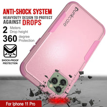 Cargar imagen en el visor de la galería, Punkcase for iPhone 11 Pro Belt Clip Multilayer Holster Case [Patron Series] [Pink] (Color in image: Navy)
