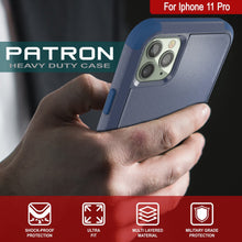 Cargar imagen en el visor de la galería, Punkcase for iPhone 11 Pro Belt Clip Multilayer Holster Case [Patron Series] [Navy] (Color in image: Red-Black)
