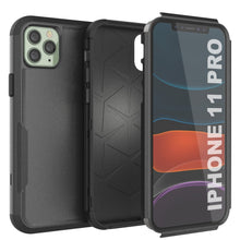 Cargar imagen en el visor de la galería, Punkcase for iPhone 11 Pro Belt Clip Multilayer Holster Case [Patron Series] [Black] 
