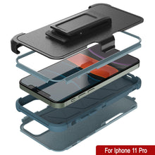Cargar imagen en el visor de la galería, Punkcase for iPhone 11 Pro Belt Clip Multilayer Holster Case [Patron Series] [Mint] 
