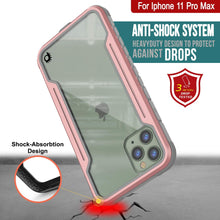 Cargar imagen en el visor de la galería, Punkcase iPhone 11 Pro Max ravenger Case Protective Military Grade Multilayer Cover [Rose-Gold] (Color in image: Grey)
