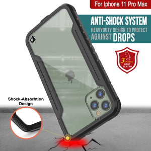 Punkcase iPhone 11 Pro Max ravenger Case Protective Military Grade Multilayer Cover [Black] (Color in image: Rose-Gold)
