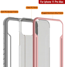 Cargar imagen en el visor de la galería, Punkcase iPhone 11 Pro Max ravenger Case Protective Military Grade Multilayer Cover [Rose-Gold] (Color in image: Rainbow)
