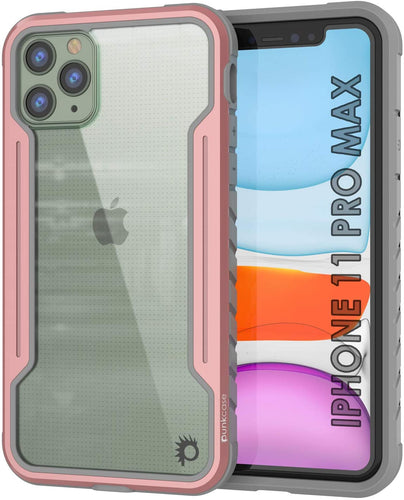 Punkcase iPhone 11 Pro Max ravenger Case Protective Military Grade Multilayer Cover [Rose-Gold] (Color in image: Rose-Gold)