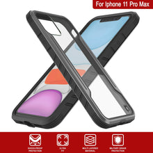 Cargar imagen en el visor de la galería, Punkcase iPhone 12 Pro Max ravenger Case Protective Military Grade Multilayer Cover [Grey-Black] (Color in image: Rose-Gold)
