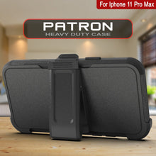 Cargar imagen en el visor de la galería, Punkcase for iPhone 11 Pro Max Belt Clip Multilayer Holster Case [Patron Series] [Black] (Color in image: Pink)
