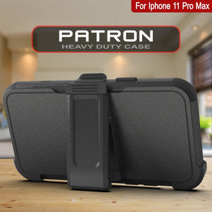 Punkcase for iPhone 11 Pro Max Belt Clip Multilayer Holster Case [Patron Series] [Black] (Color in image: Pink)