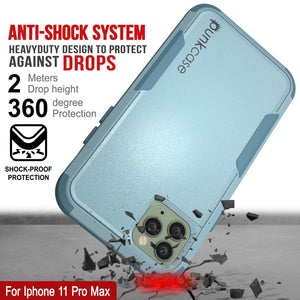 Punkcase for iPhone 11 Pro Max Belt Clip Multilayer Holster Case [Patron Series] [Mint] (Color in image: Black)