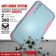 Cargar imagen en el visor de la galería, Punkcase for iPhone 11 Pro Max Belt Clip Multilayer Holster Case [Patron Series] [Mint-Pink] (Color in image: Mint)
