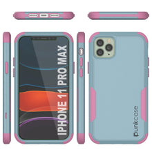 Cargar imagen en el visor de la galería, Punkcase for iPhone 11 Pro Max Belt Clip Multilayer Holster Case [Patron Series] [Mint-Pink] (Color in image: Navy)
